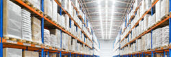 interior of a large distribution warehouse